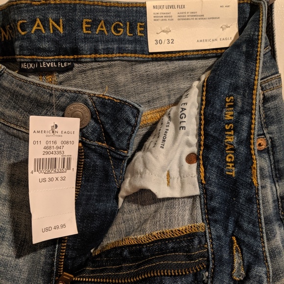 NWT American Eagle Slim Straight Next Level Flex - Picture 2 of 3
